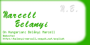 marcell belanyi business card